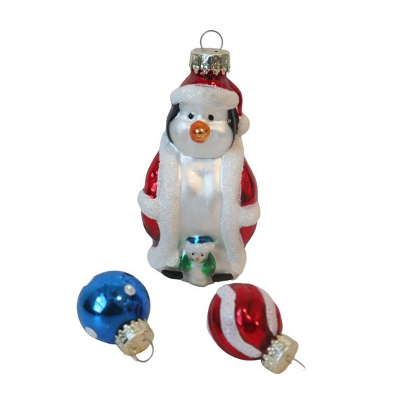 5 Christmas Ornaments Santa Bear Penguin Country House Chase Tree Ornament - Picture 5 of 7